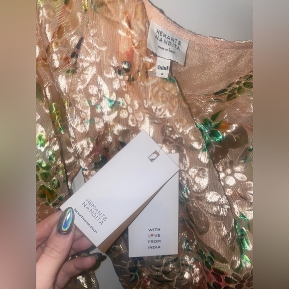 NWT HEMANT AND NANDITA Veena Dress 💕 sz: Small - Picture 12 of 12